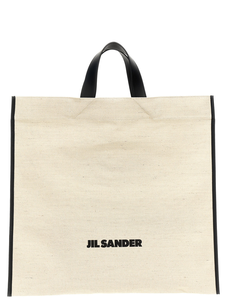Jil Sander 61% jute tote bag in beige
