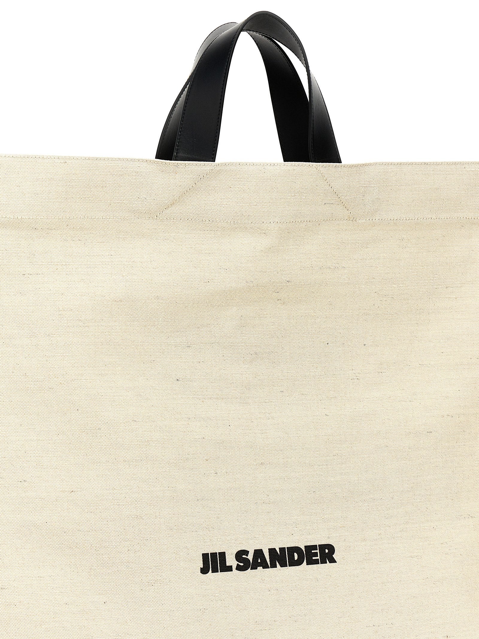 Jil Sander 61% jute tote bag in beige — view 3
