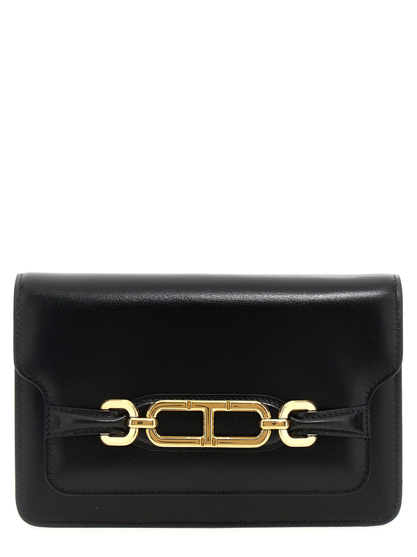 Tom Ford 100% Leather crossbody bag in black