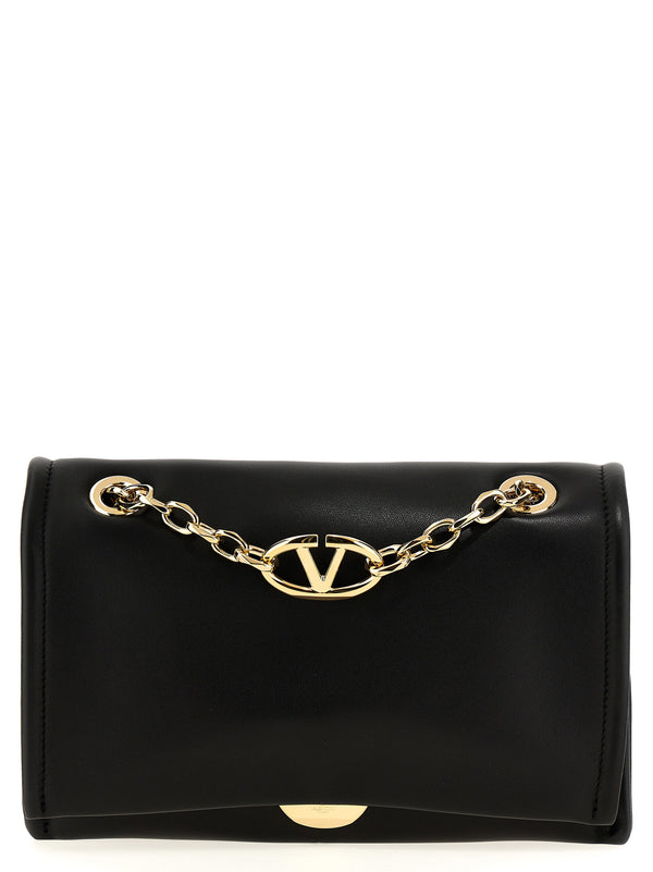 Valentino Garavani 100% Lamb Leather shoulder bag in black