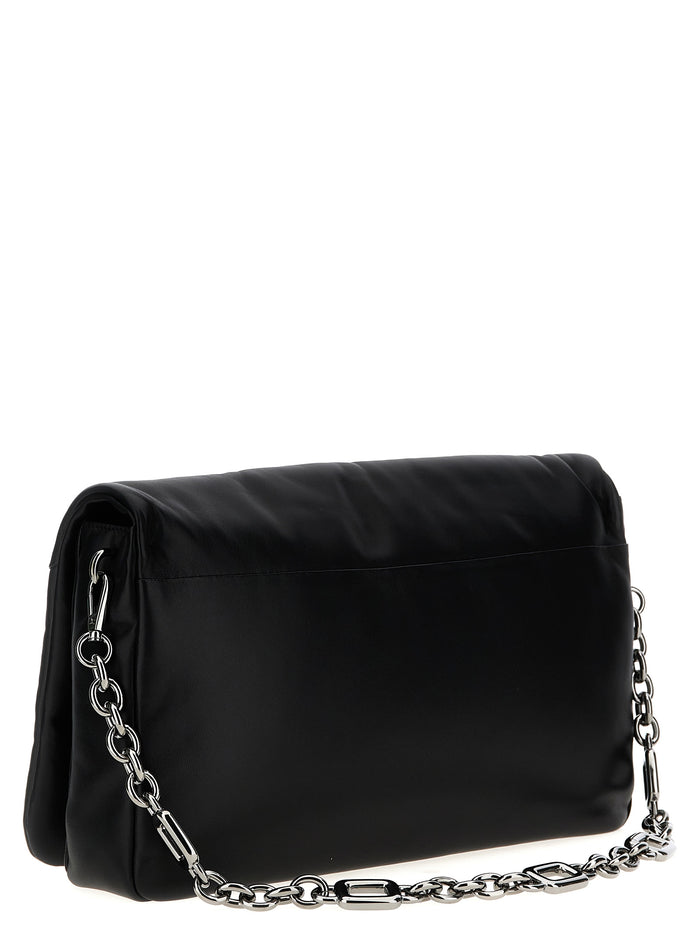 Roger Vivier 100% napa leather shoulder bag in black — view 2