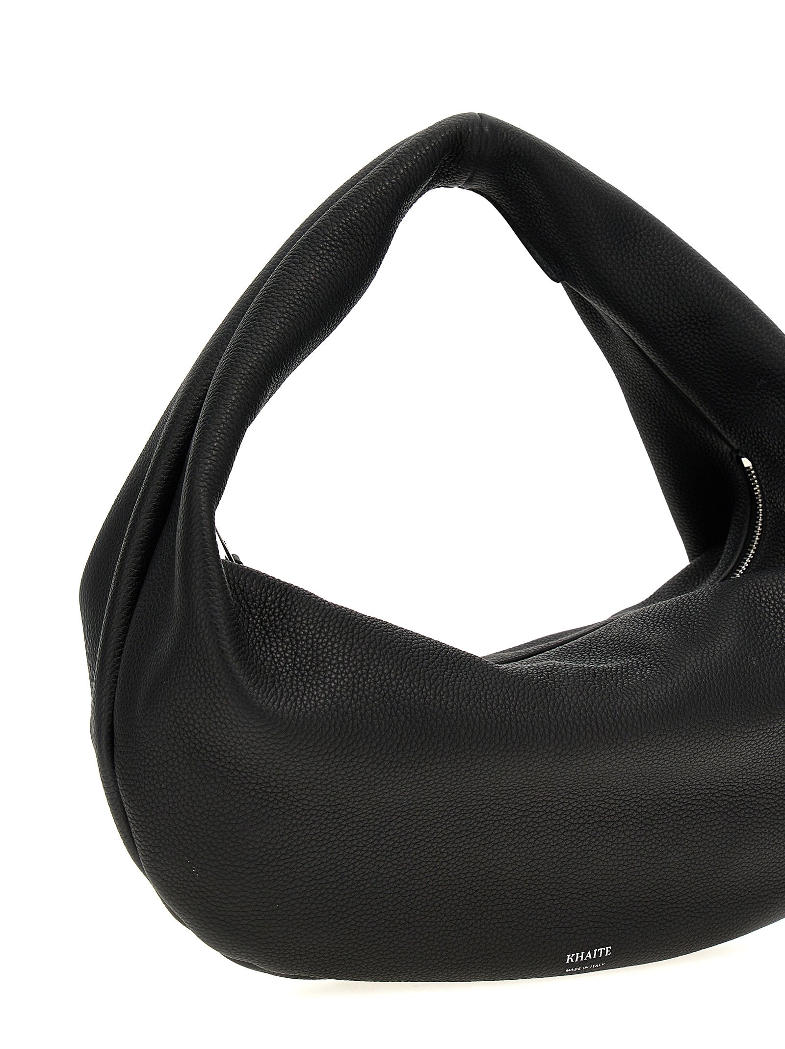 Black Calfskin Shoulder Bag