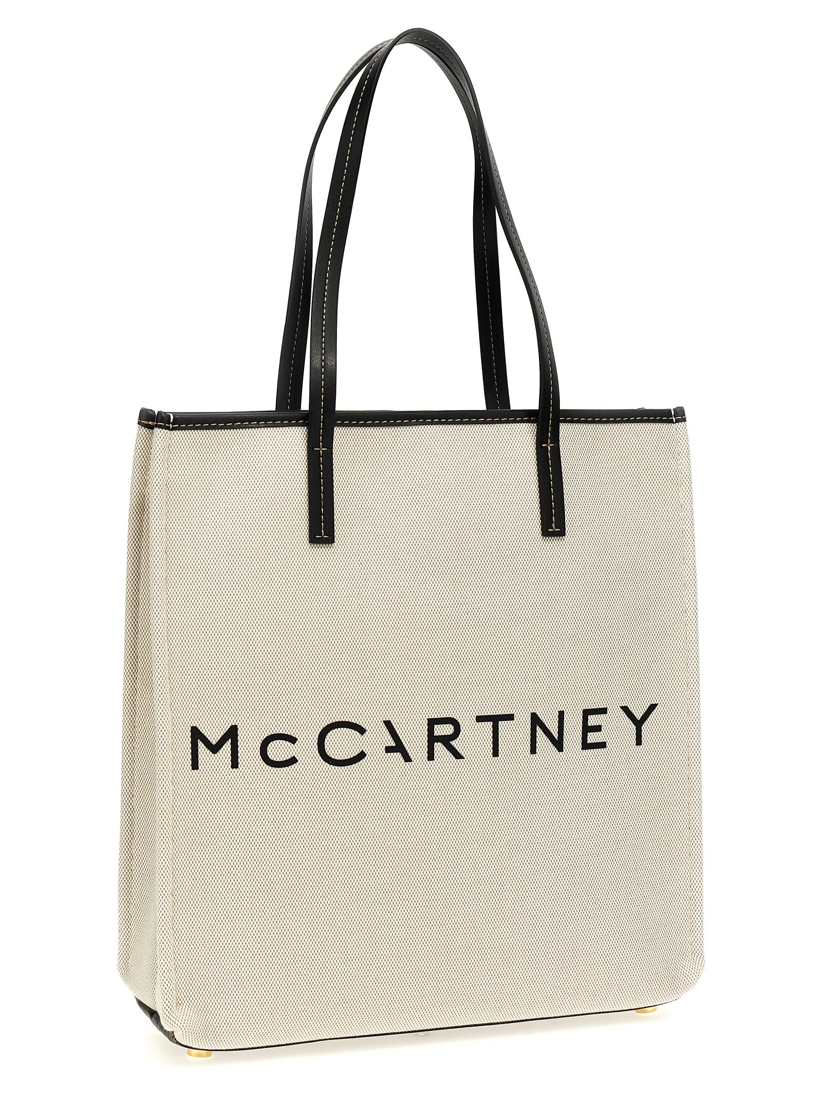 Beige Cotton Tote Bag