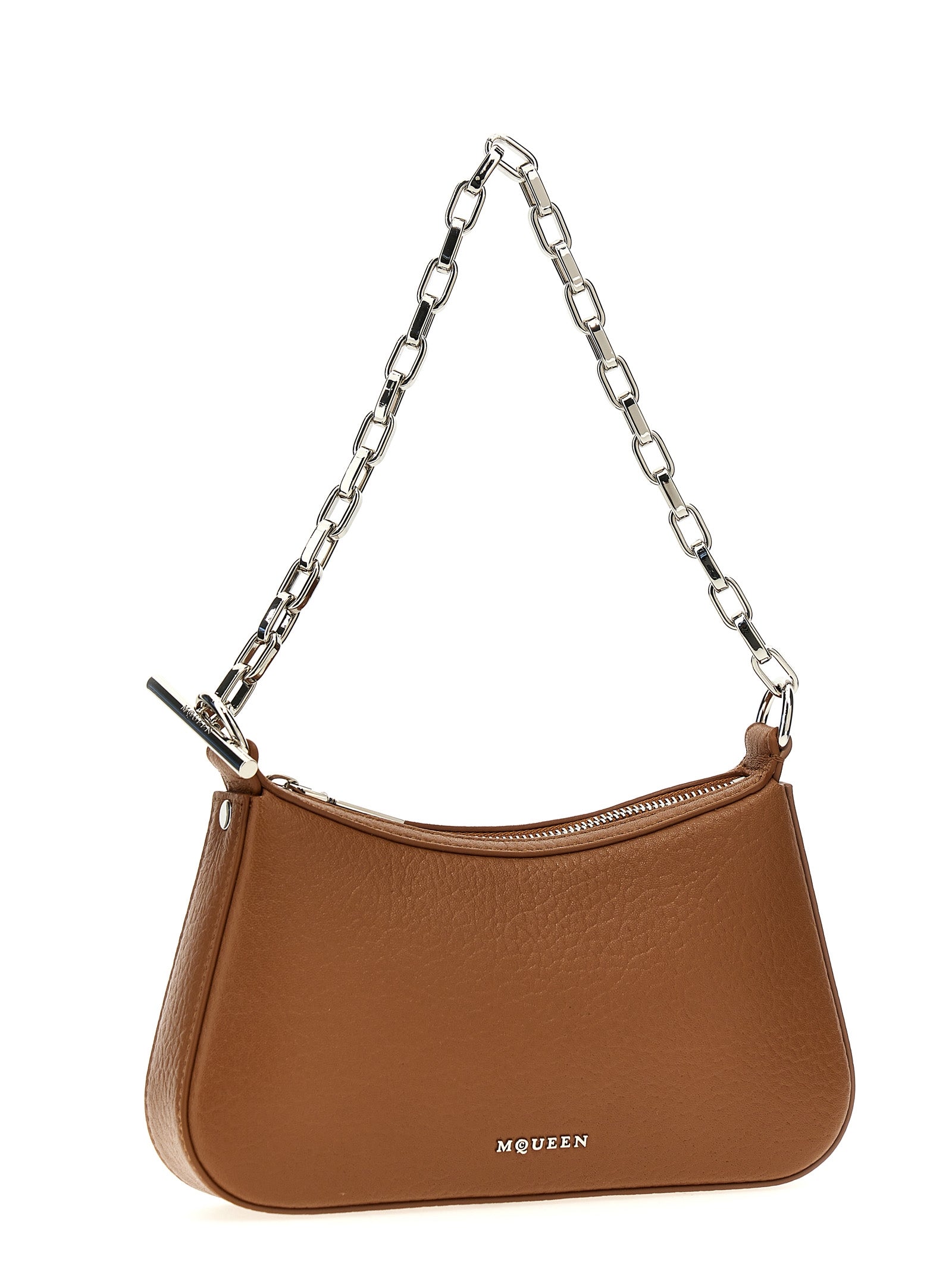 Brown Lamb Leather Handbag Bag