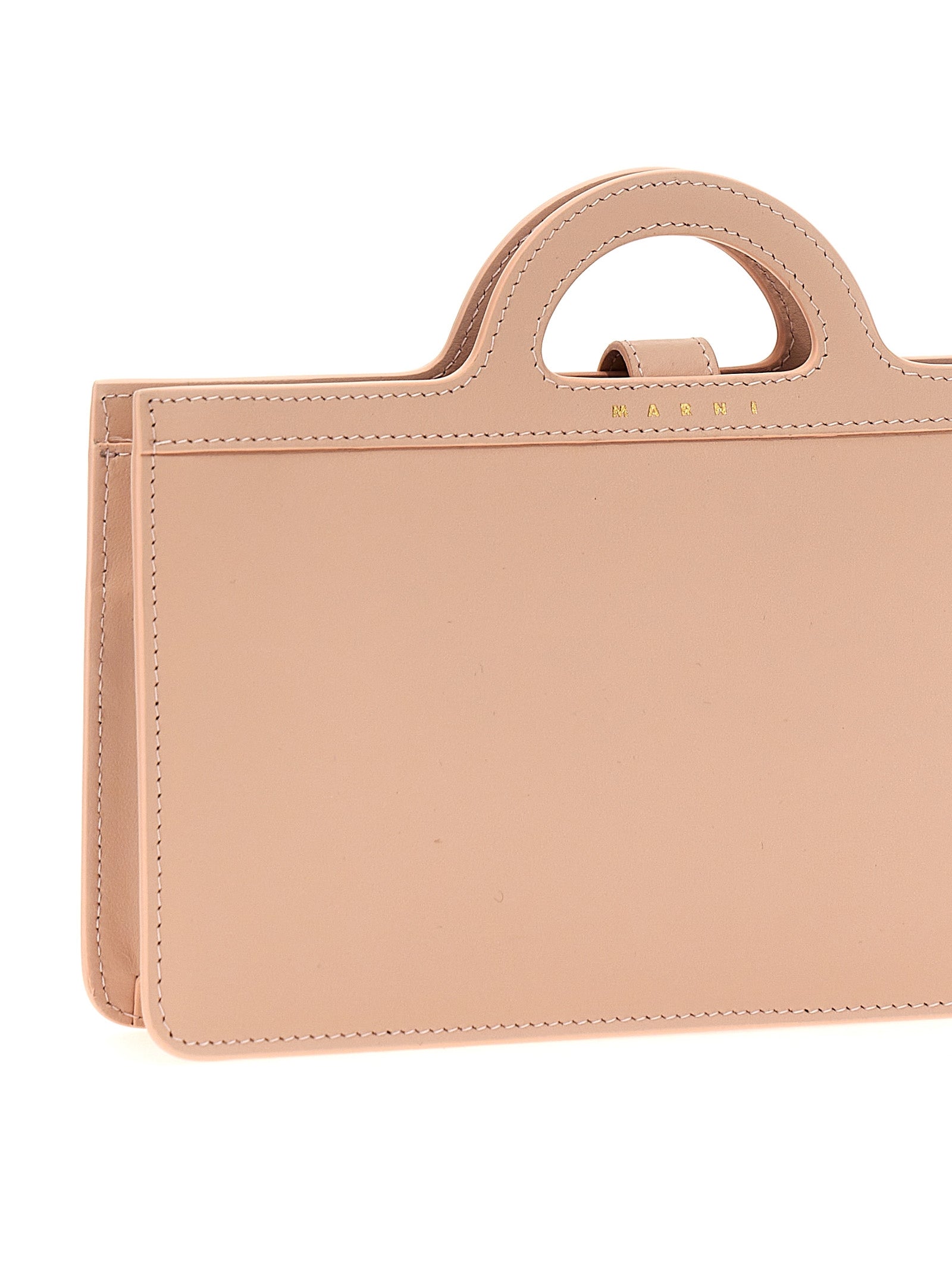 Marni 100% calfskin leather (Bos Taurus) card case in pink — view 3