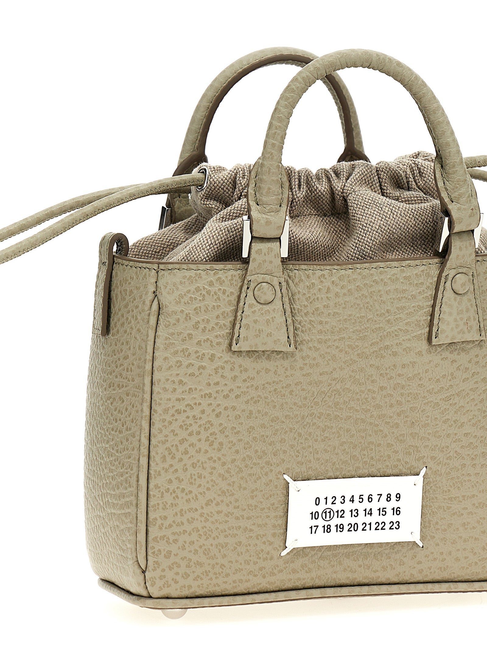 Gray Calfskin Handbag Bag