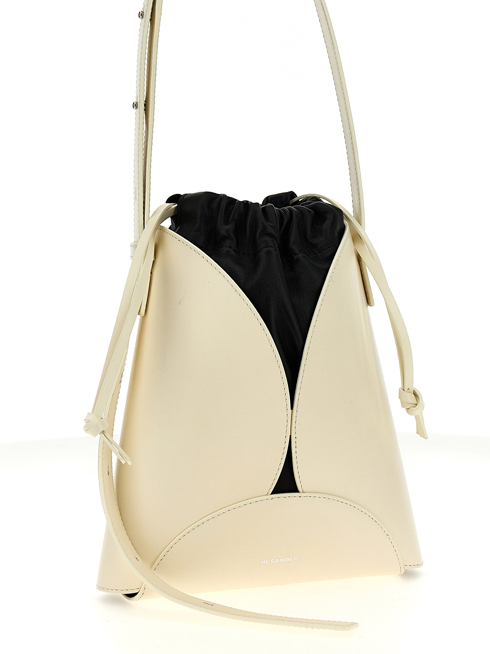 Beige Cowhide Crossbody Bag