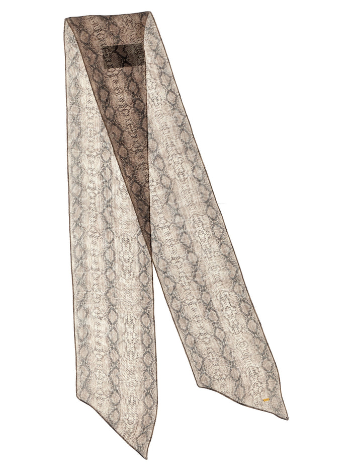 Saint Laurent 100% silk scarf in multicolor