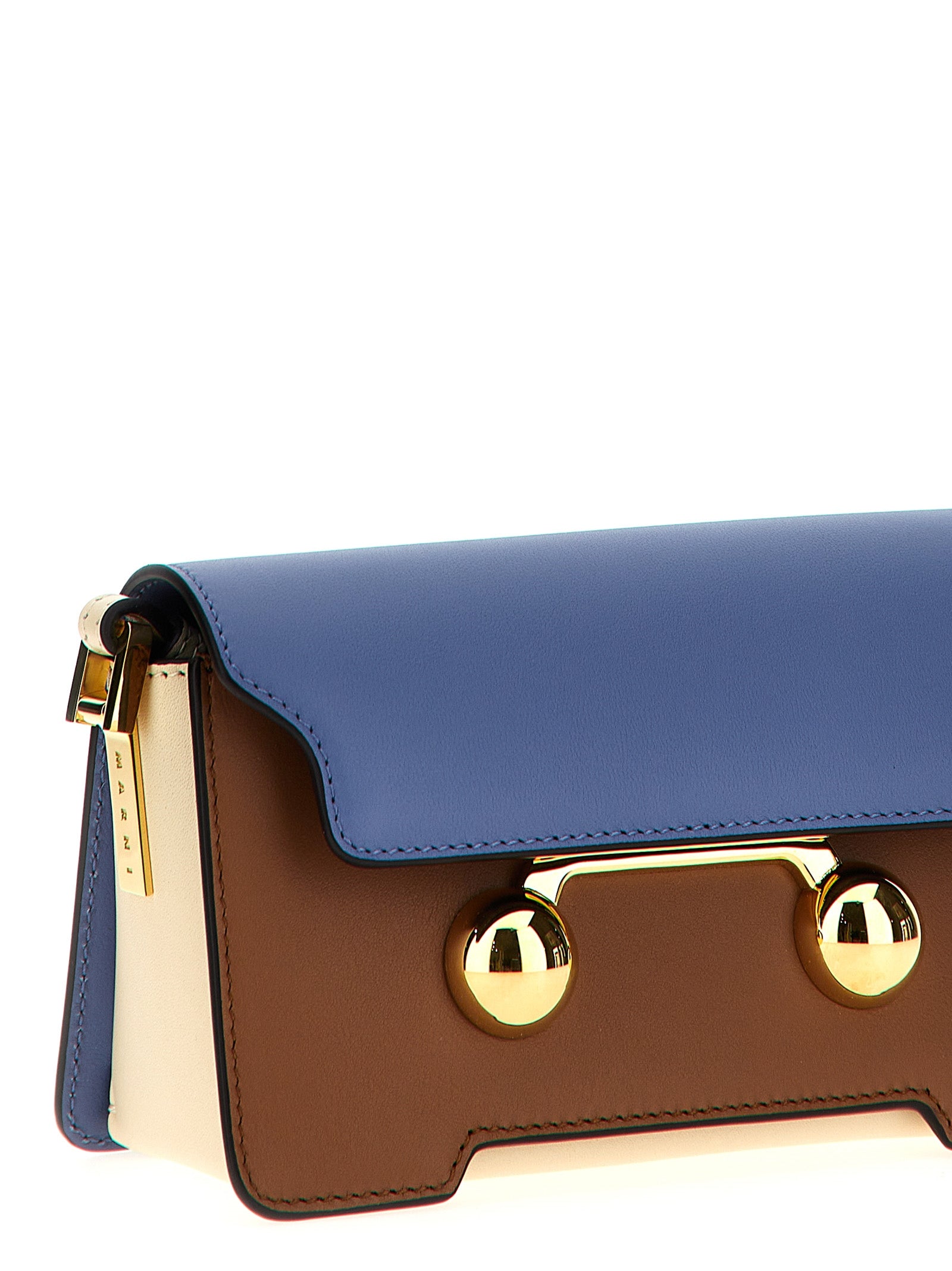 Marni 100% calfskin leather shoulder bag in multicolor — view 3
