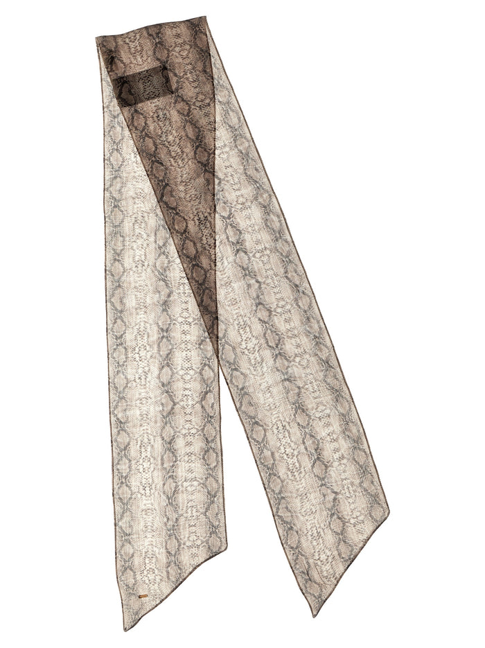 Saint Laurent 100% silk scarf in multicolor — view 2