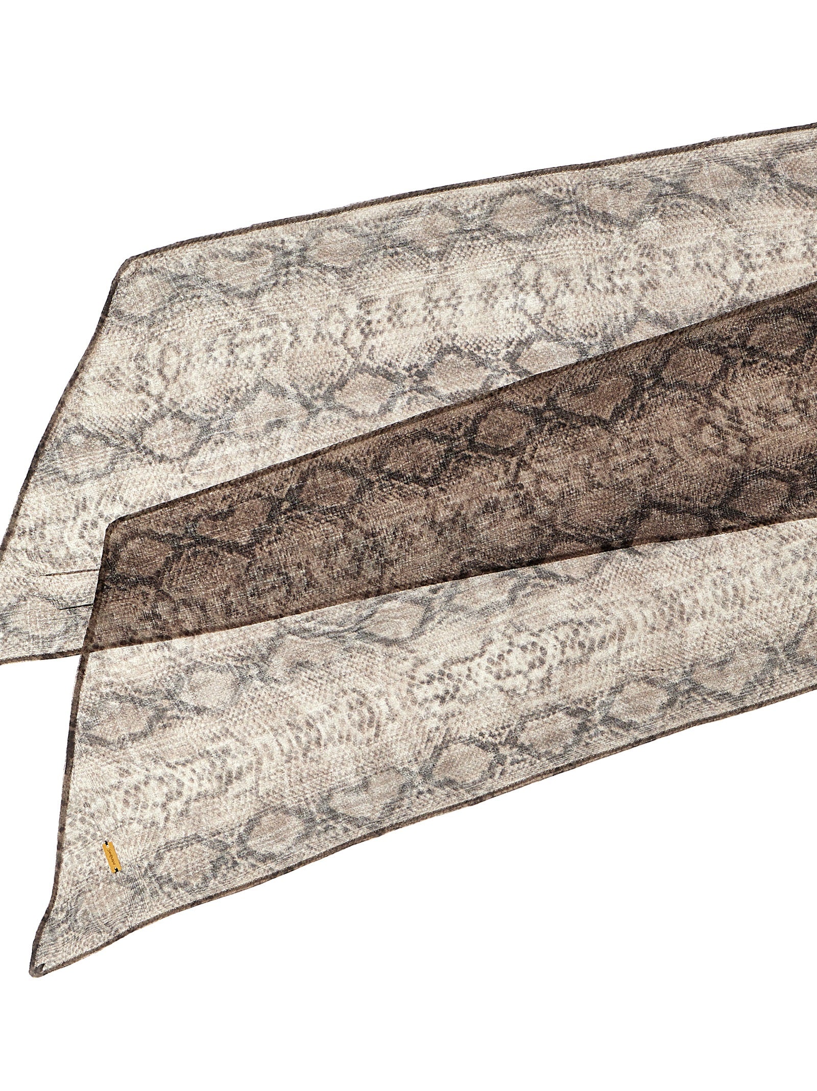 Saint Laurent 100% silk scarf in multicolor — view 3