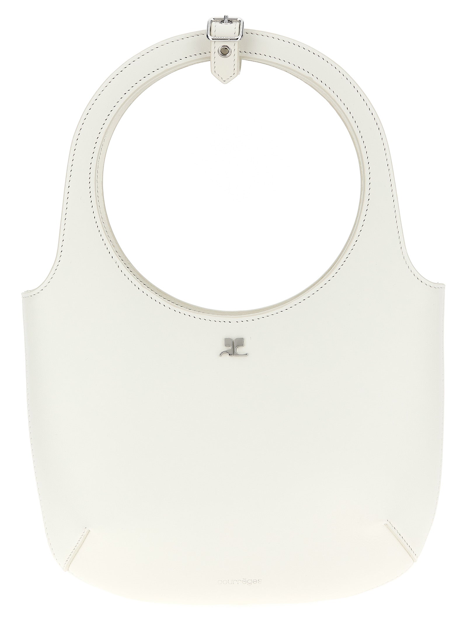 White Calfskin Handbag Bag
