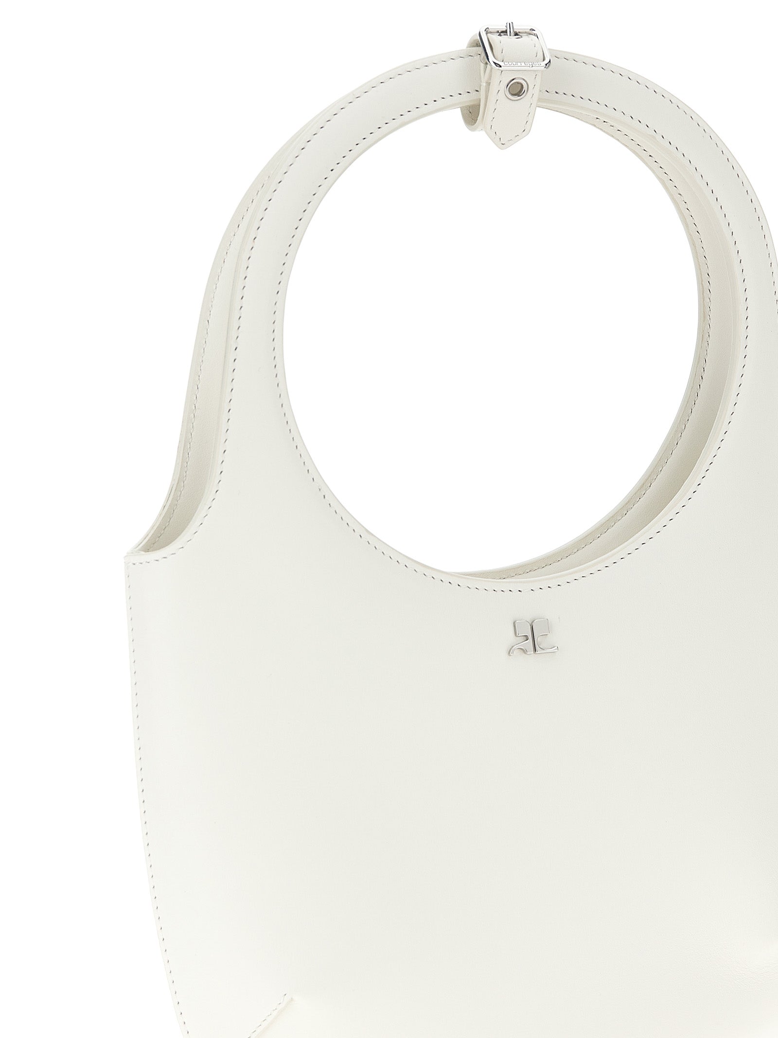 White Calfskin Handbag Bag