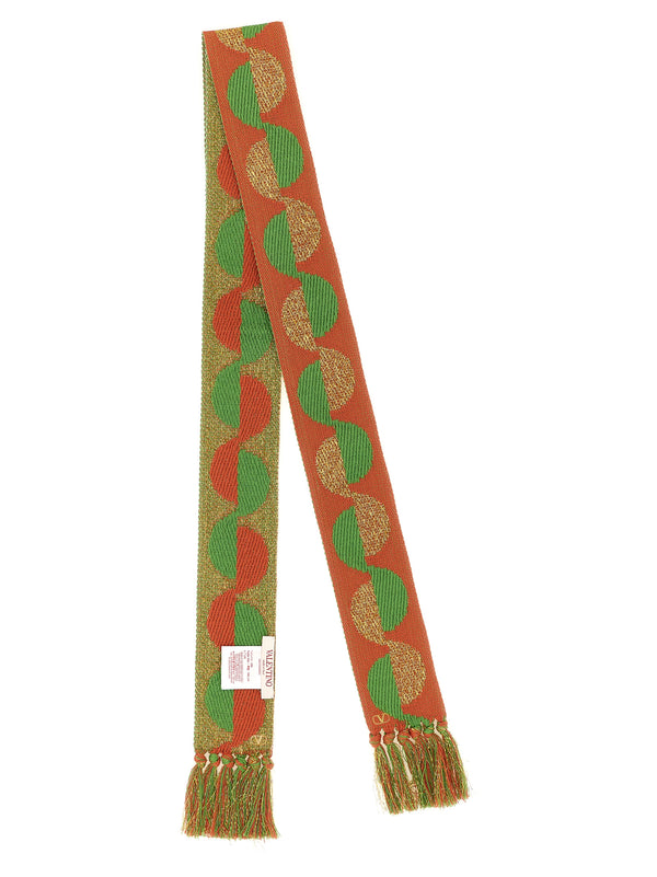 Valentino Garavani 40% cotton scarf in orange