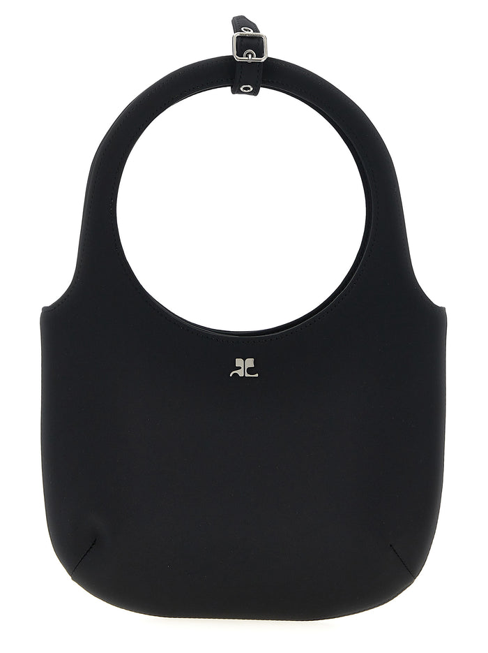 Black Polyester Handbag Bag