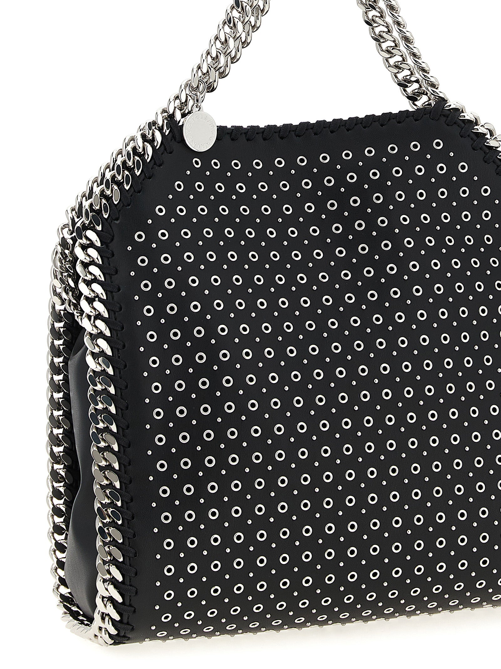 Stella McCartney 100% polyester mini bag in black — view 3