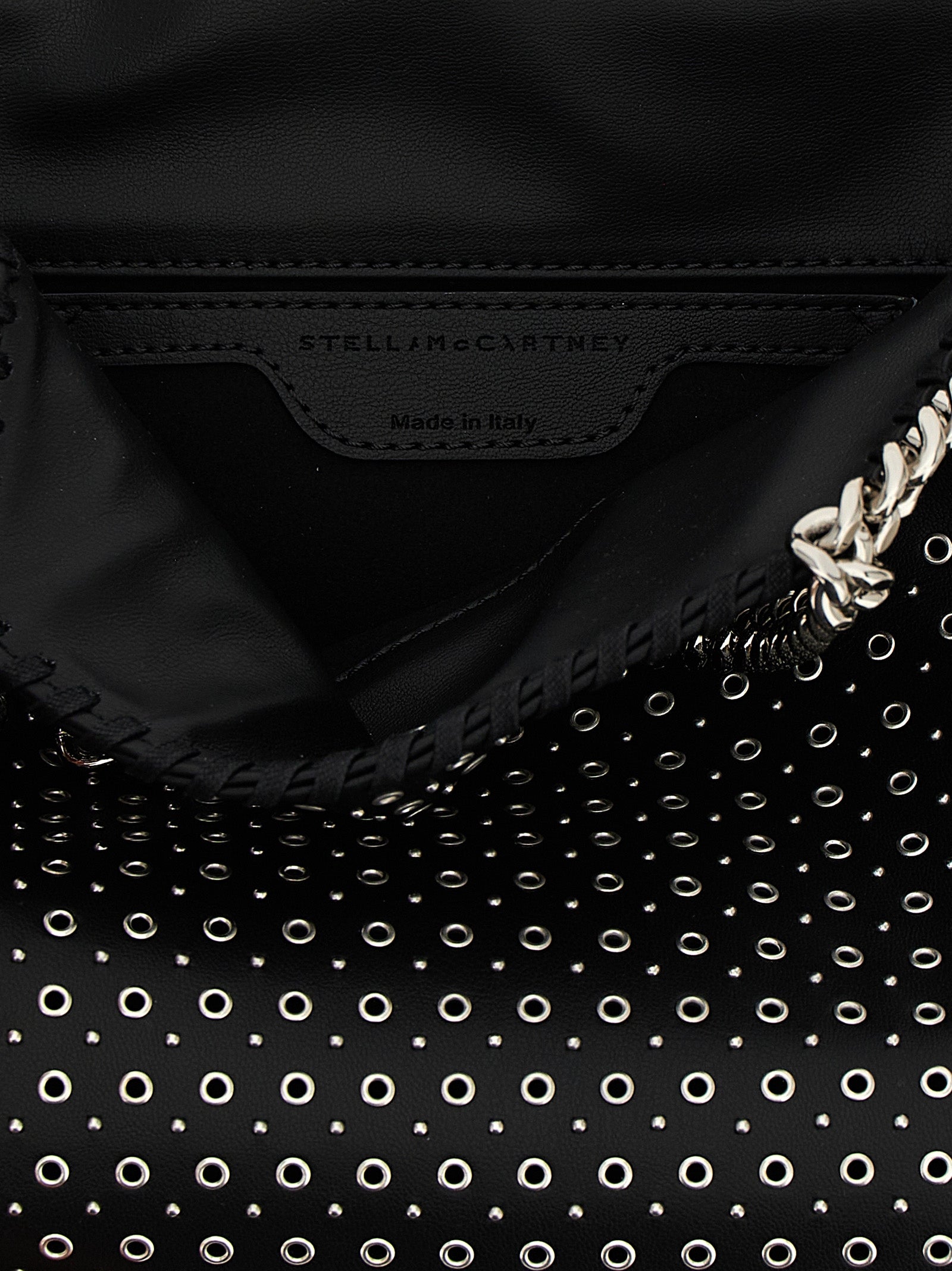 Stella McCartney 100% polyester mini bag in black — view 4