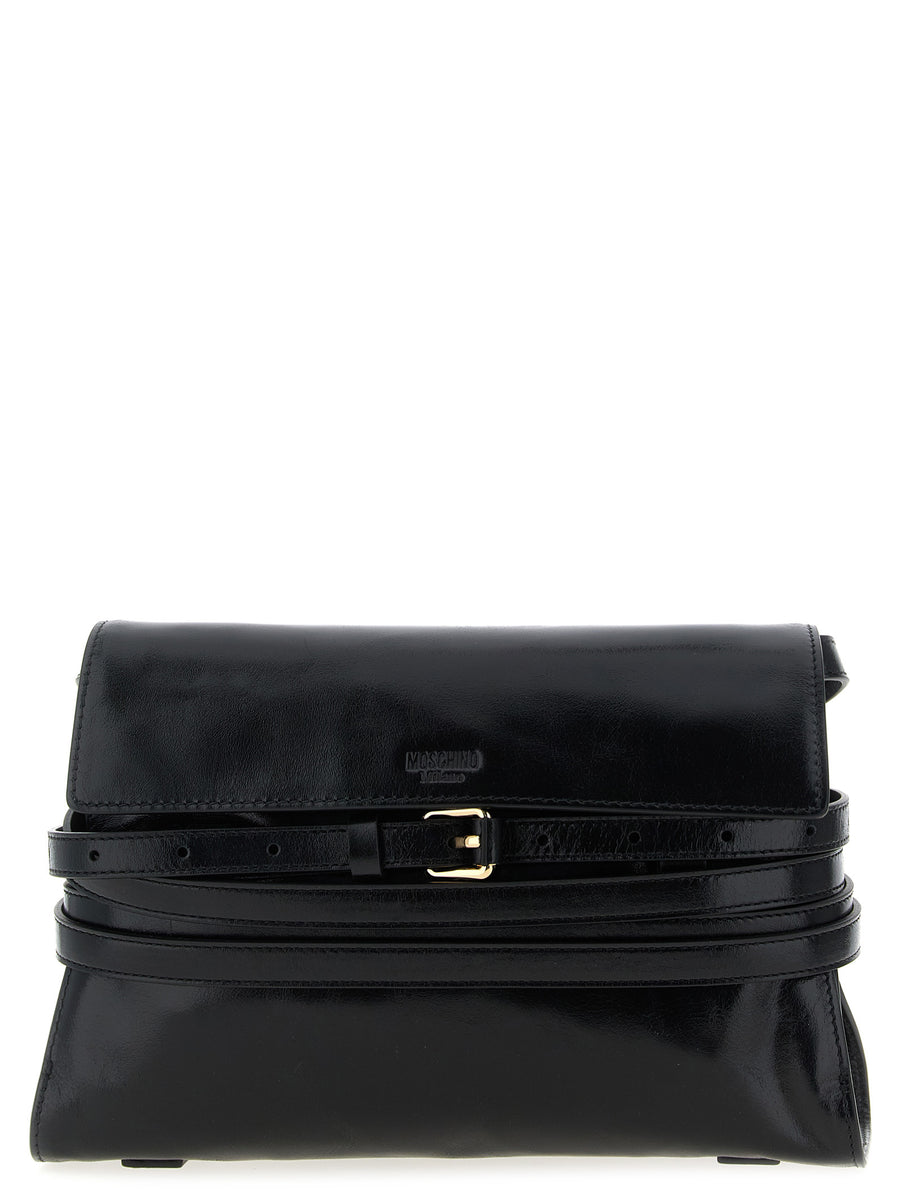Black Leather Crossbody Bag