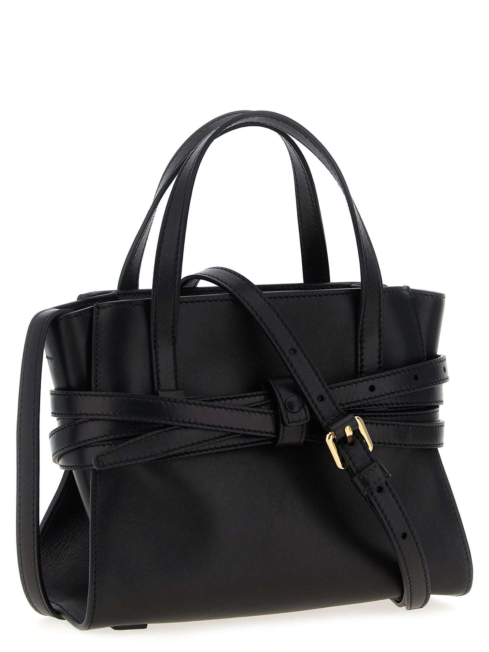 Black Polyester Handbag Bag