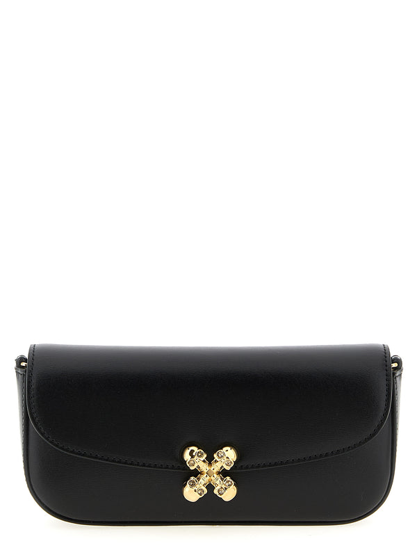 Alexander McQueen 100% Calfskin Leather crossbody bag in black