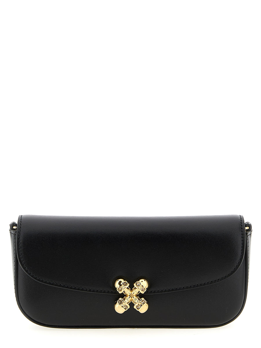 Alexander McQueen 100% Calfskin Leather crossbody bag in black
