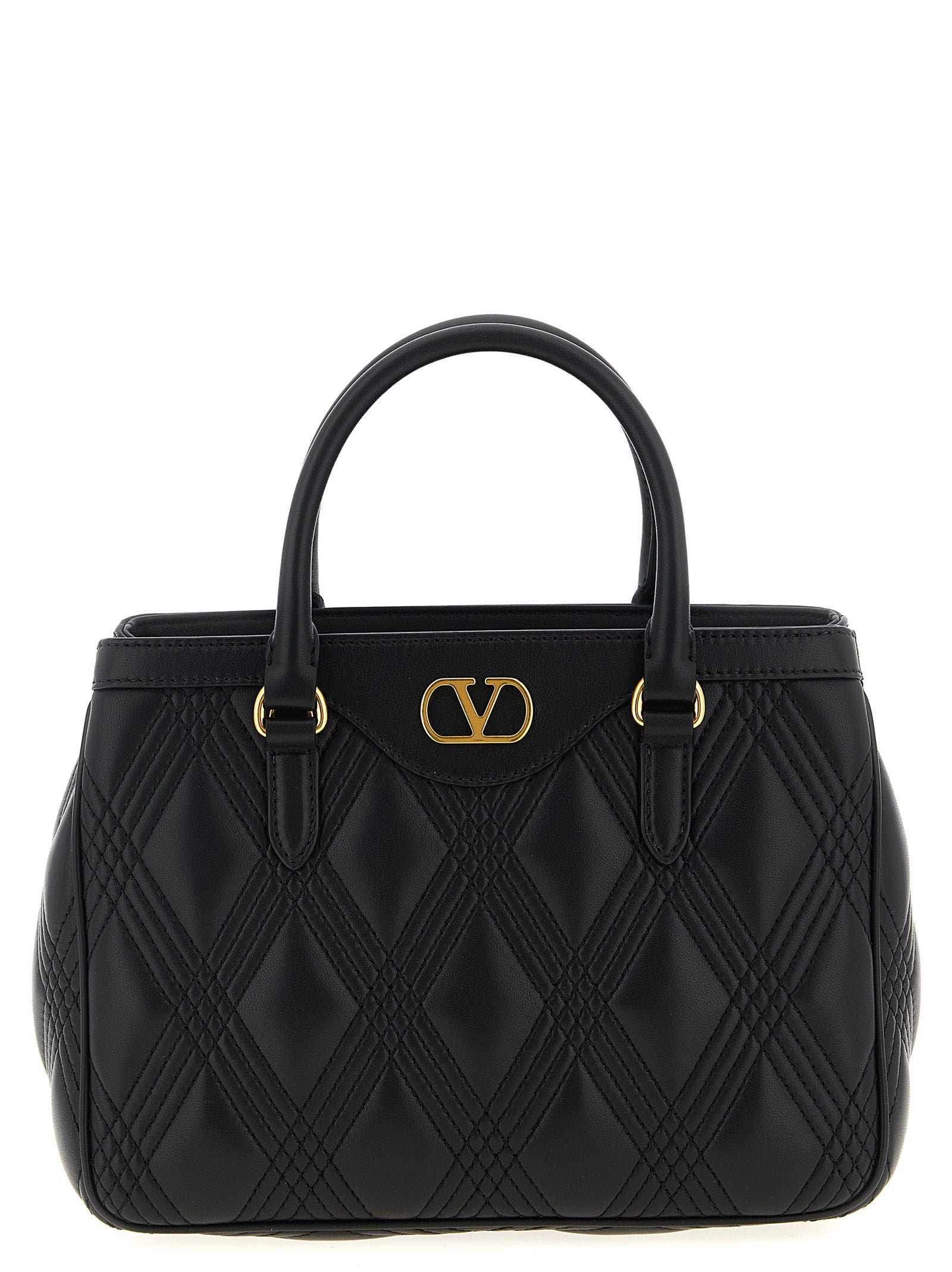 Black Lamb Leather Handbag Bag