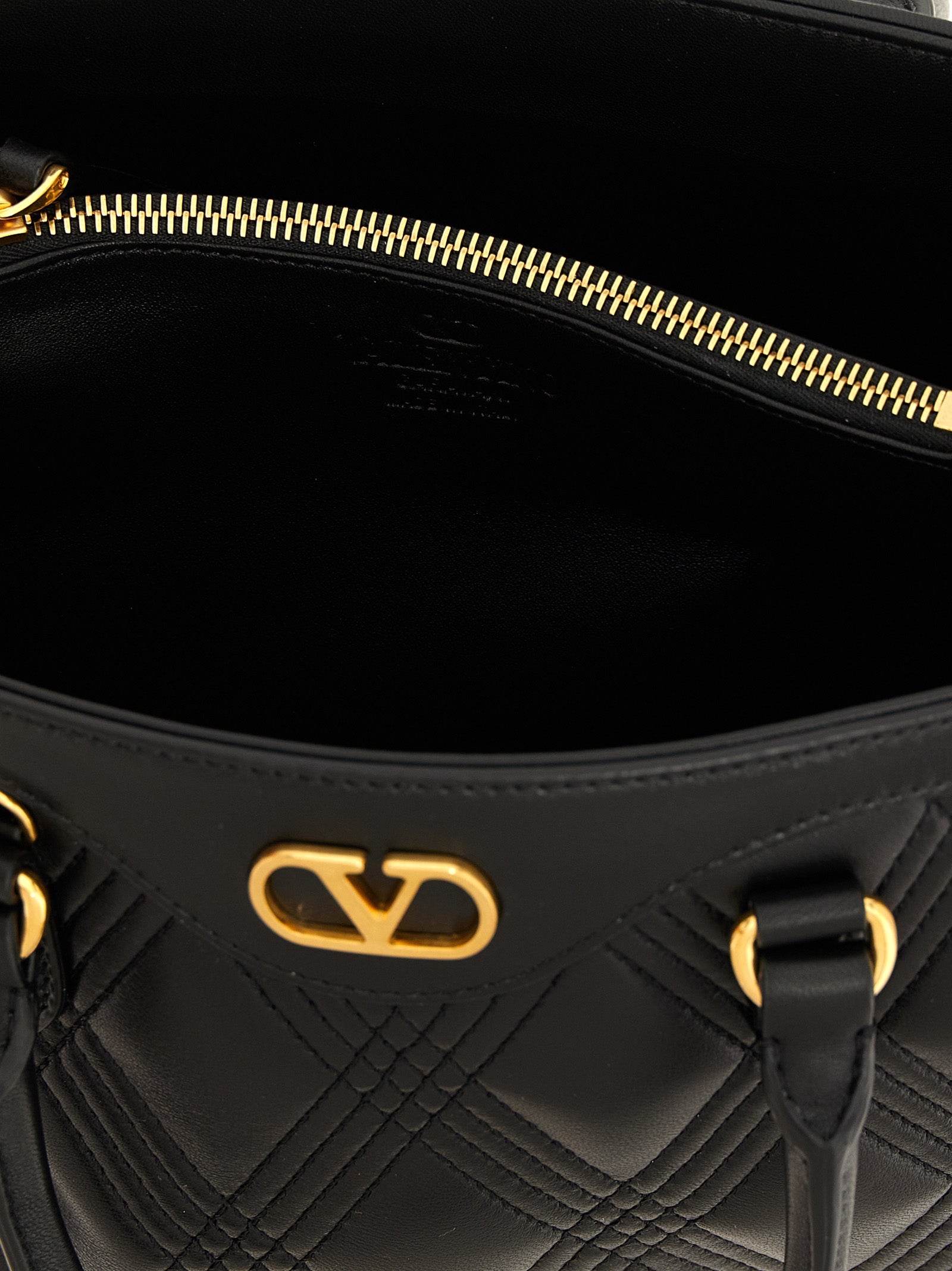 Black Lamb Leather Handbag Bag