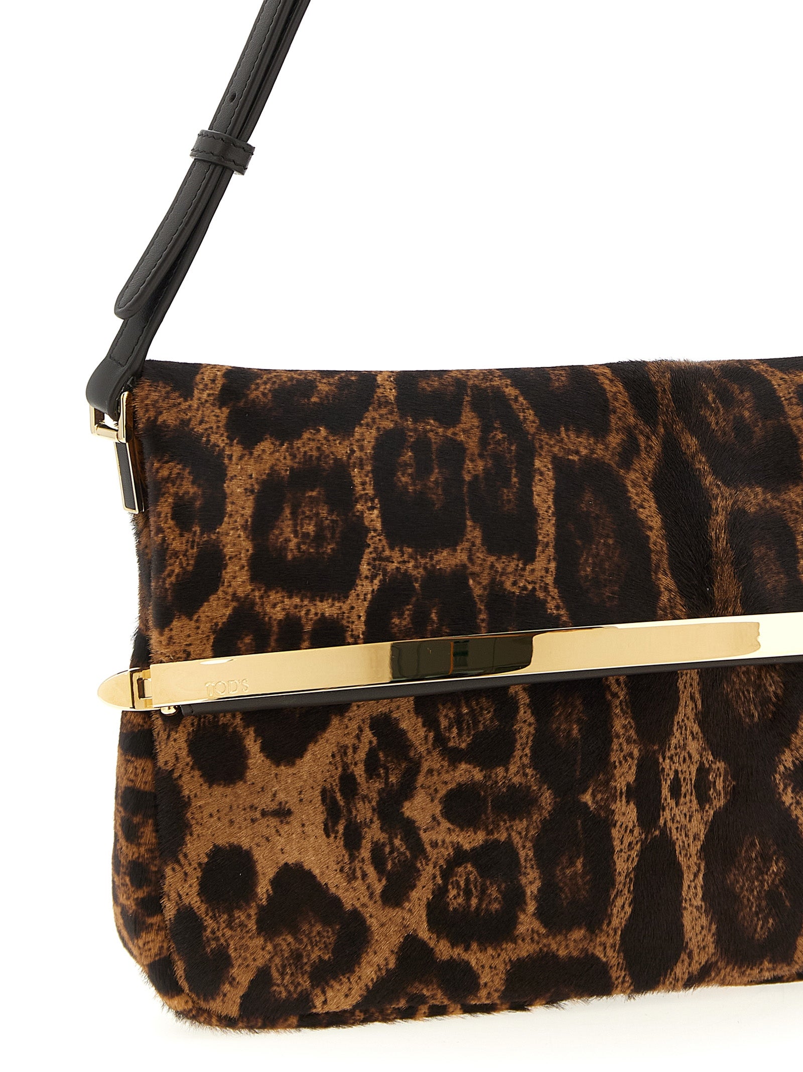 Tod's 100% Calfskin Leather shoulder bag in brown — view 3