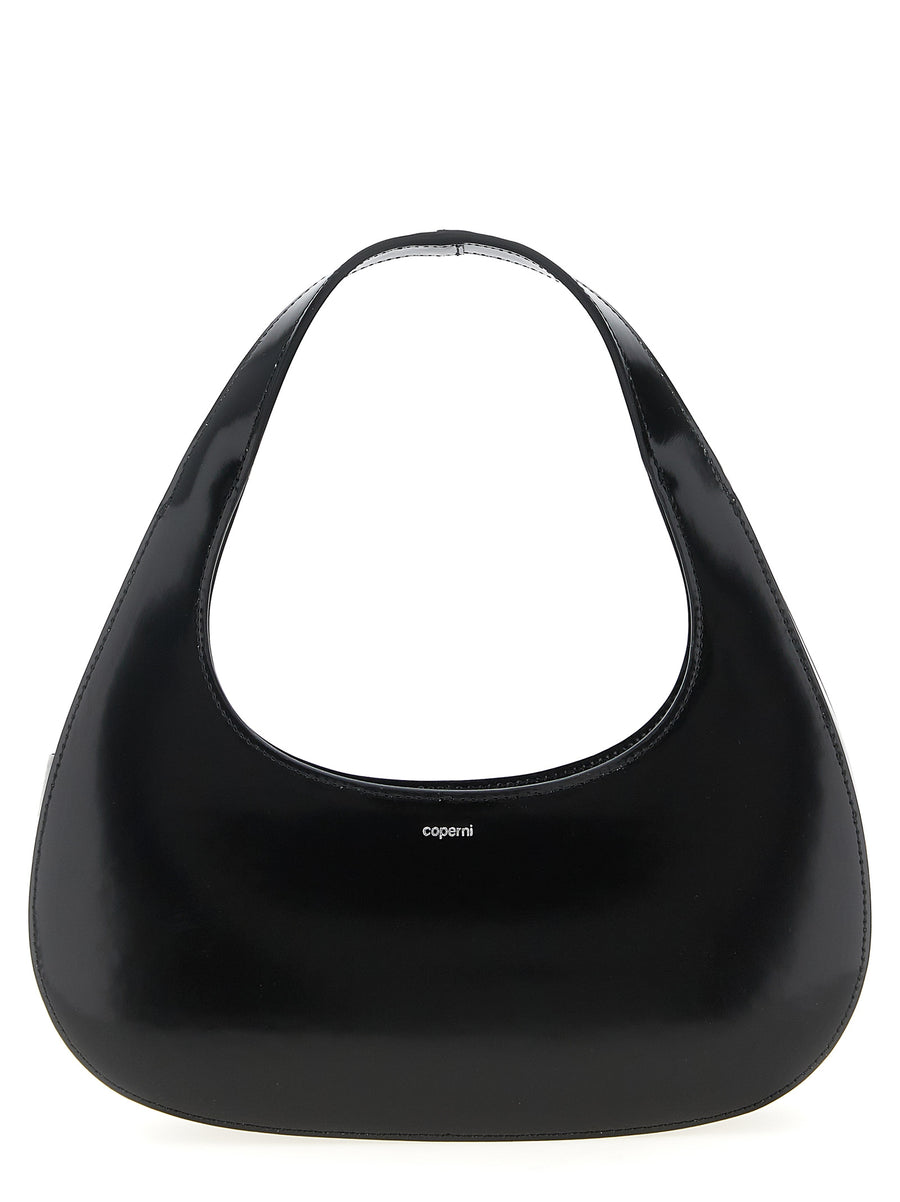Coperni 100% cow leather shoulder bag in black