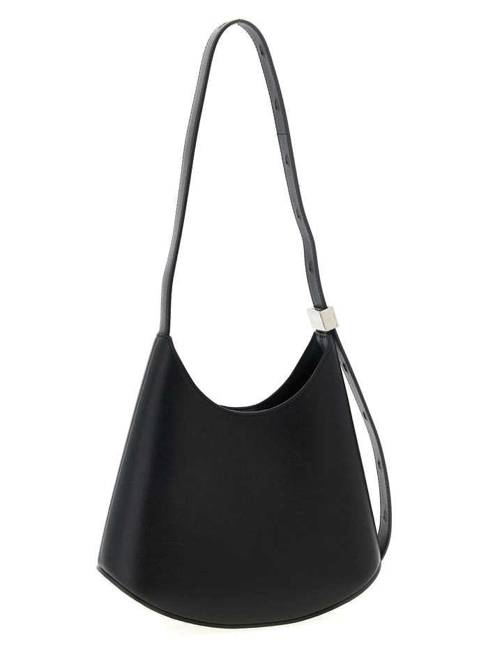 Jil Sander 100% Bovine Leather shoulder bag in black — view 2