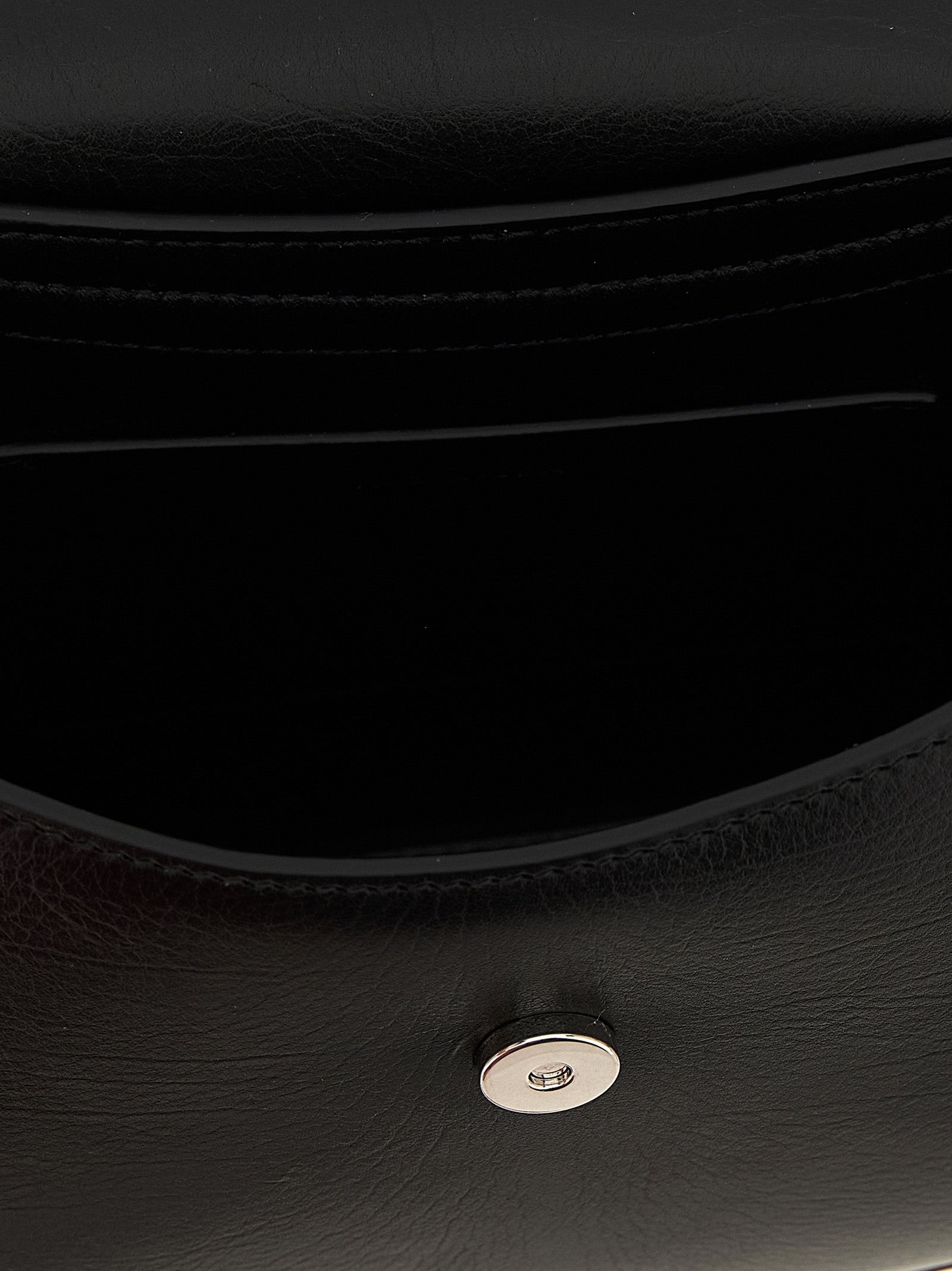 Jil Sander 100% Bovine Leather shoulder bag in black — view 4