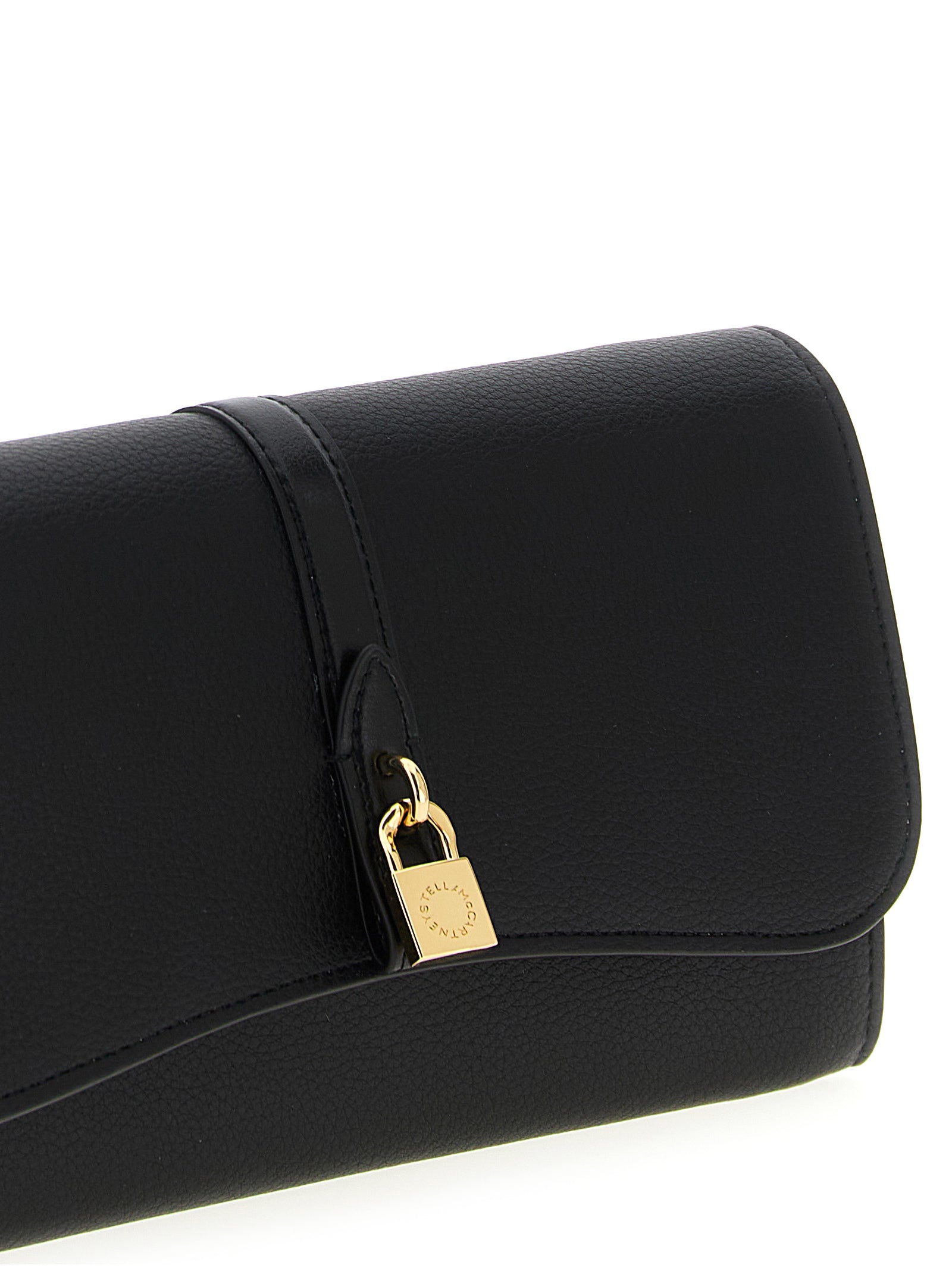 Stella McCartney 100% polyamide wallet in black — view 3