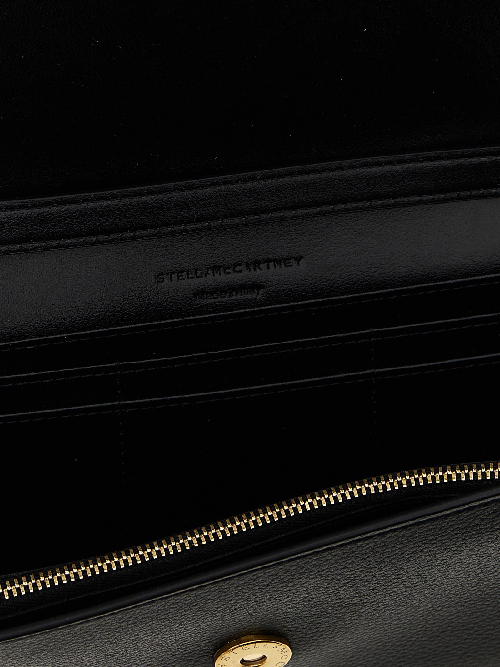 Stella McCartney 100% polyamide wallet in black — view 4