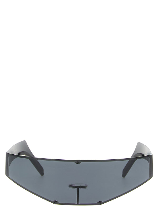 Rick Owens RI321325BM 100% Stainless Steel sunglasses in black