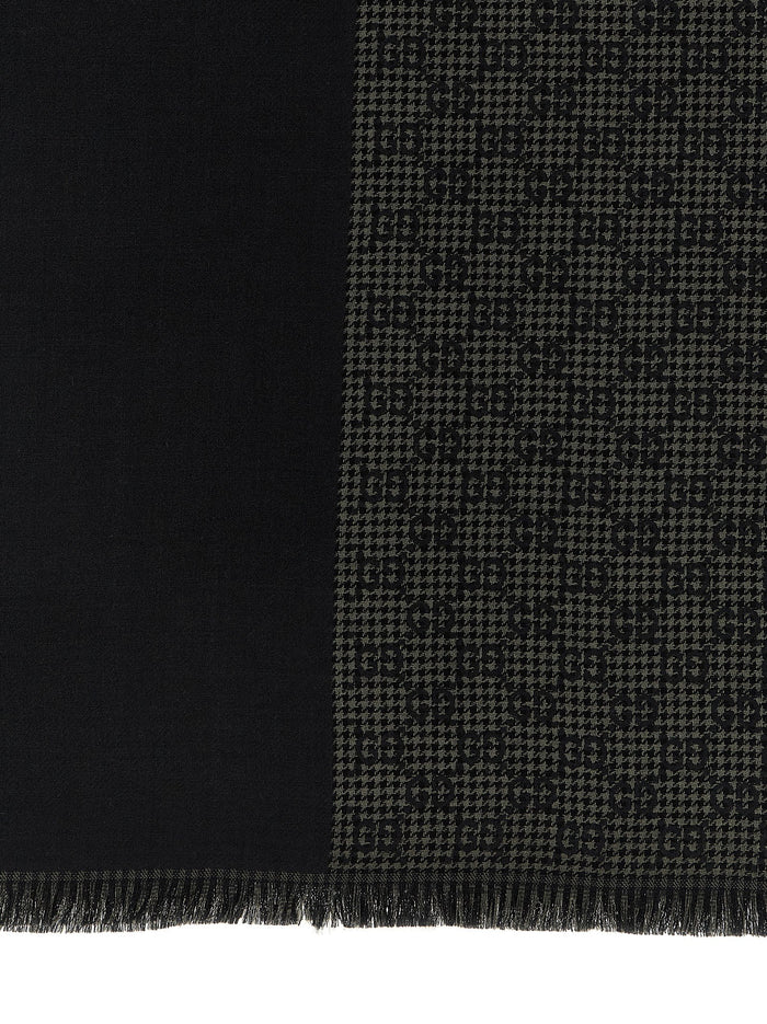 Gucci 50% silk scarf in black — view 2