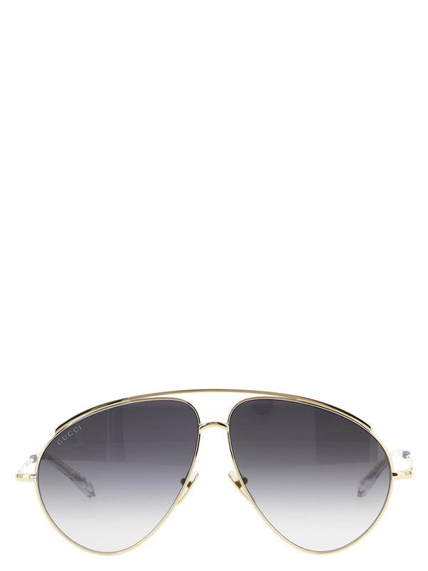 Gucci GU322439BM 100% metal sunglasses in gold