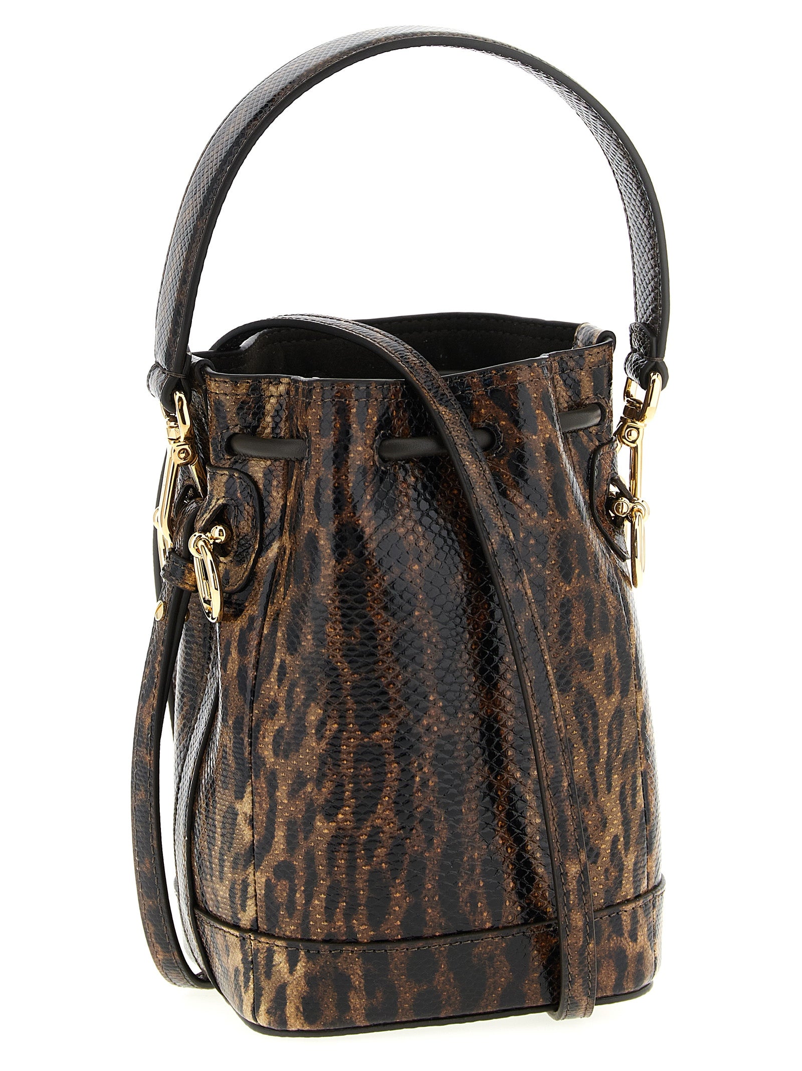 Brown Velvet Leather Handbag Bag