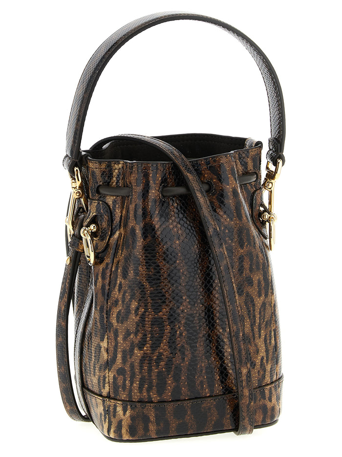 Brown Velvet Leather Handbag Bag