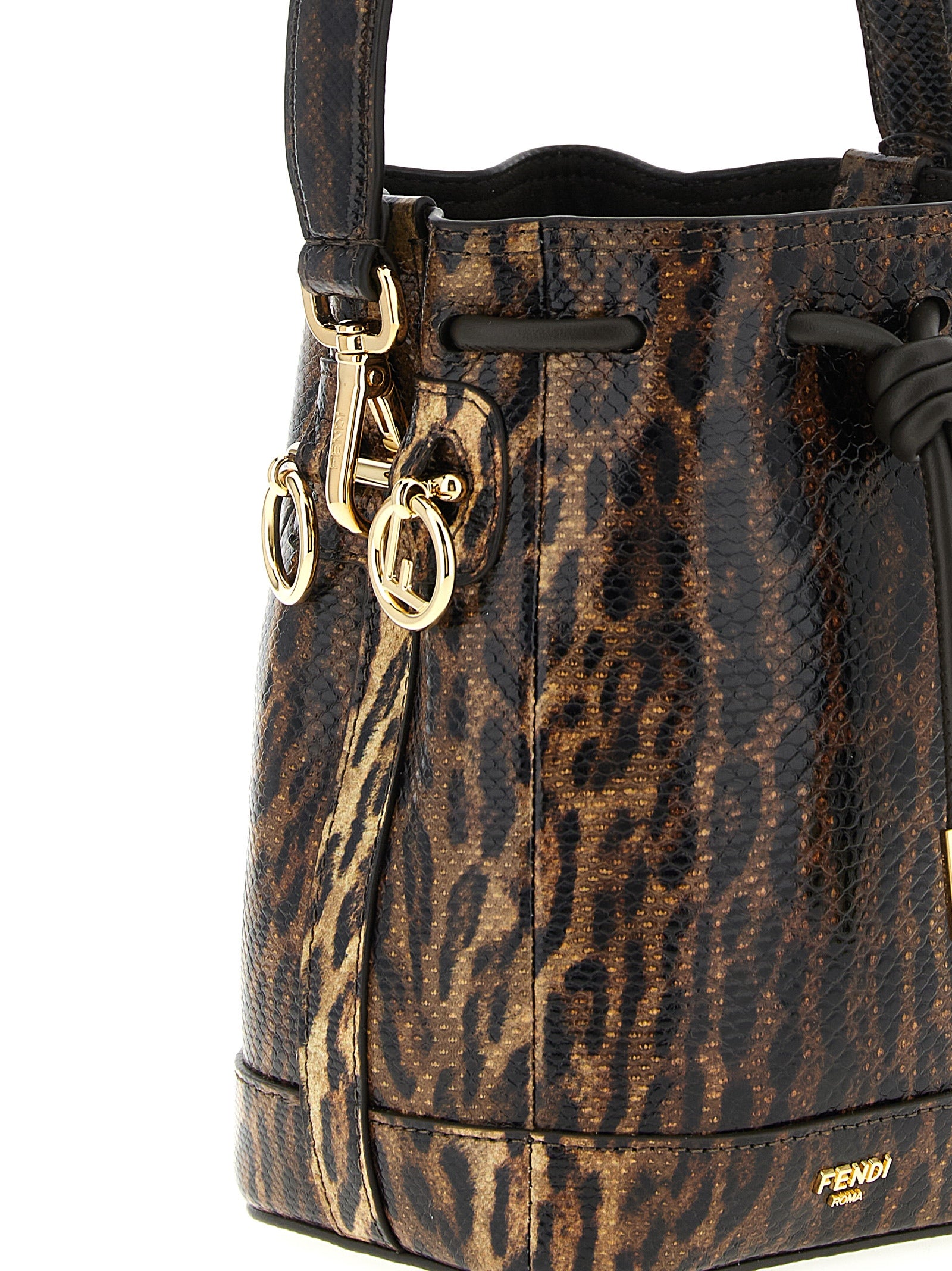 Brown Velvet Leather Handbag Bag