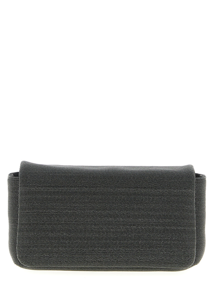 Brunello Cucinelli 100% Leather clutch in black
