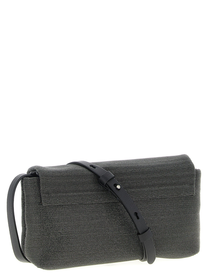Brunello Cucinelli 100% Leather clutch in black — view 2