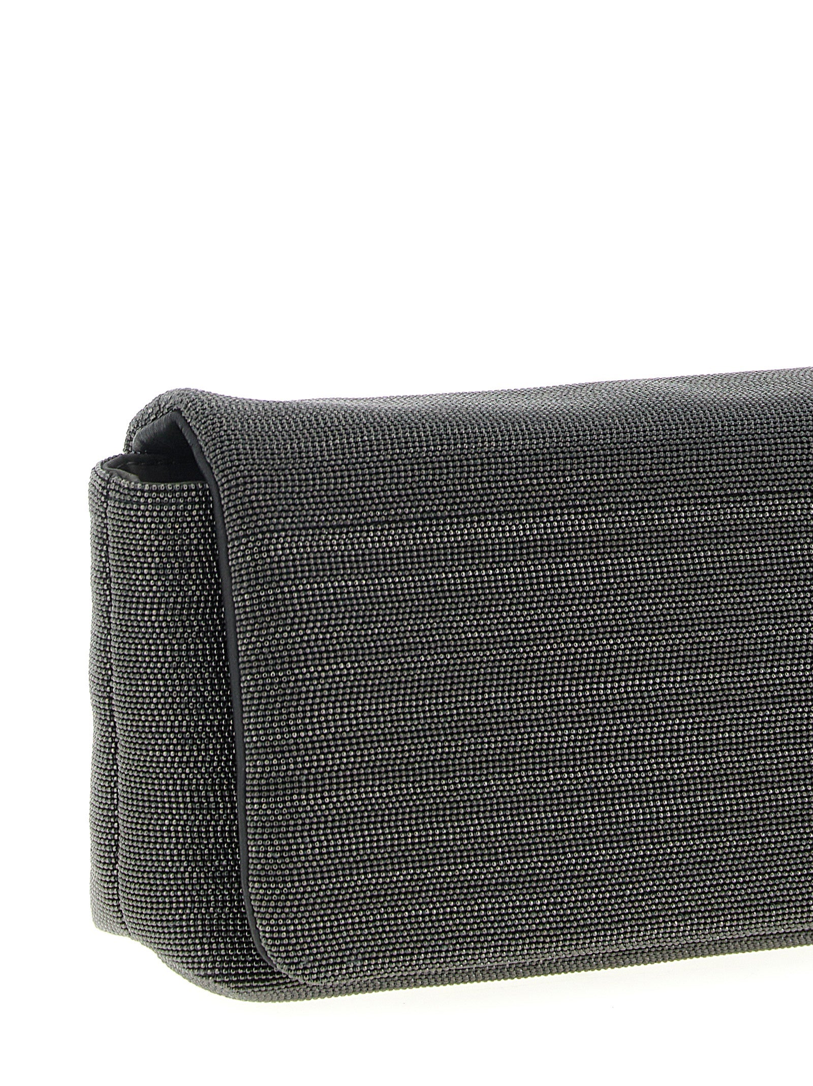 Brunello Cucinelli 100% Leather clutch in black — view 3