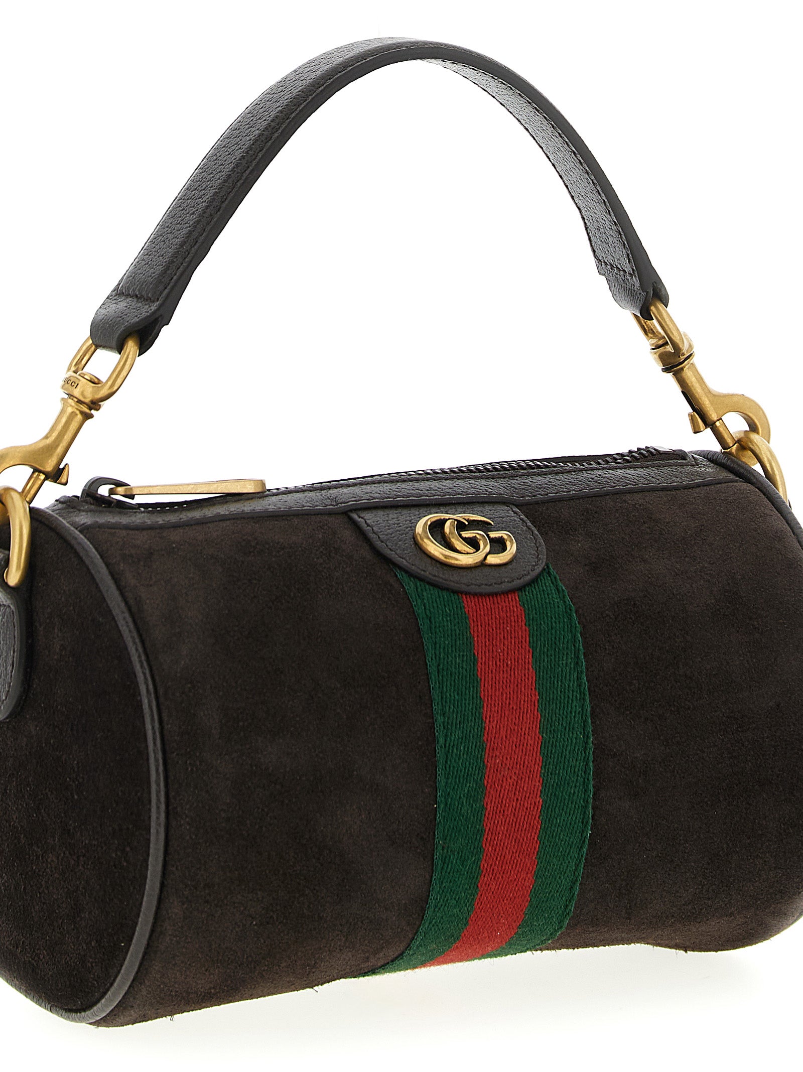 Gucci 100% calfskin leather shoulder bag in brown — view 3