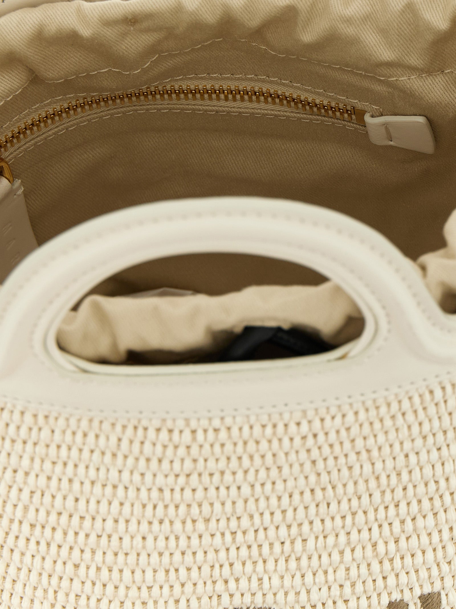 White Cotton Handbag Bag