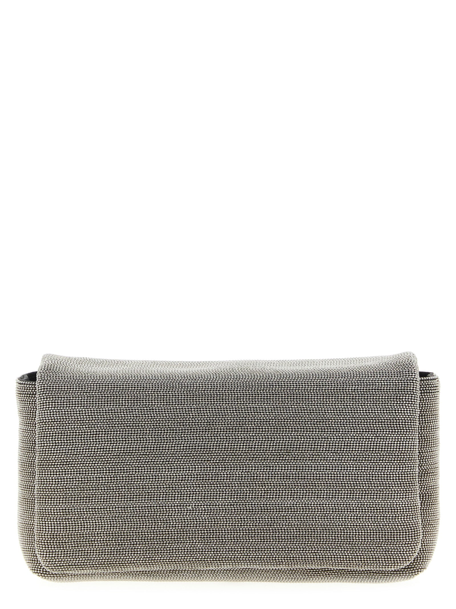 Brunello Cucinelli 50% Leather clutch in silver