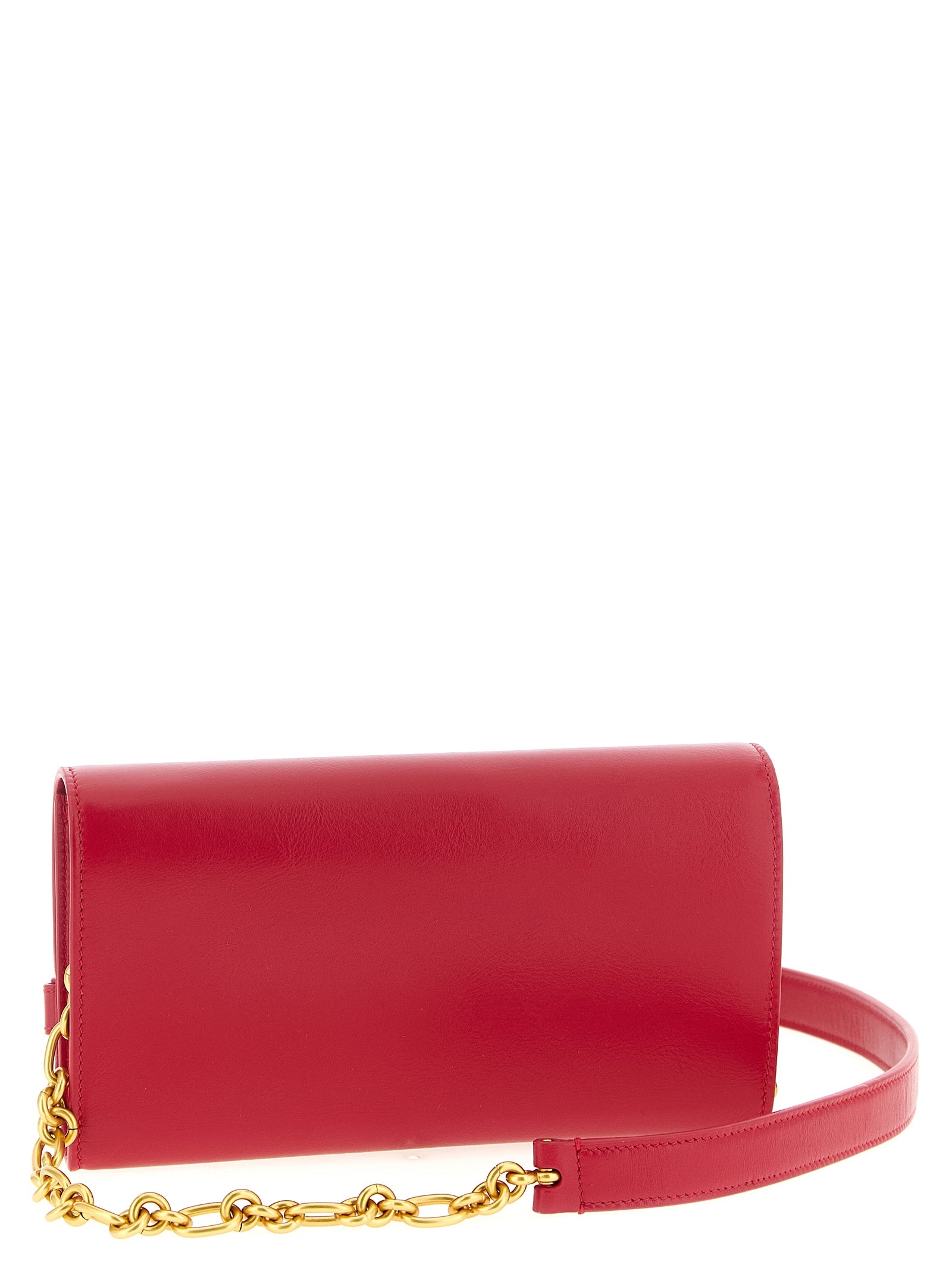 Balmain 100% calfskin leather wallet in red — view 2