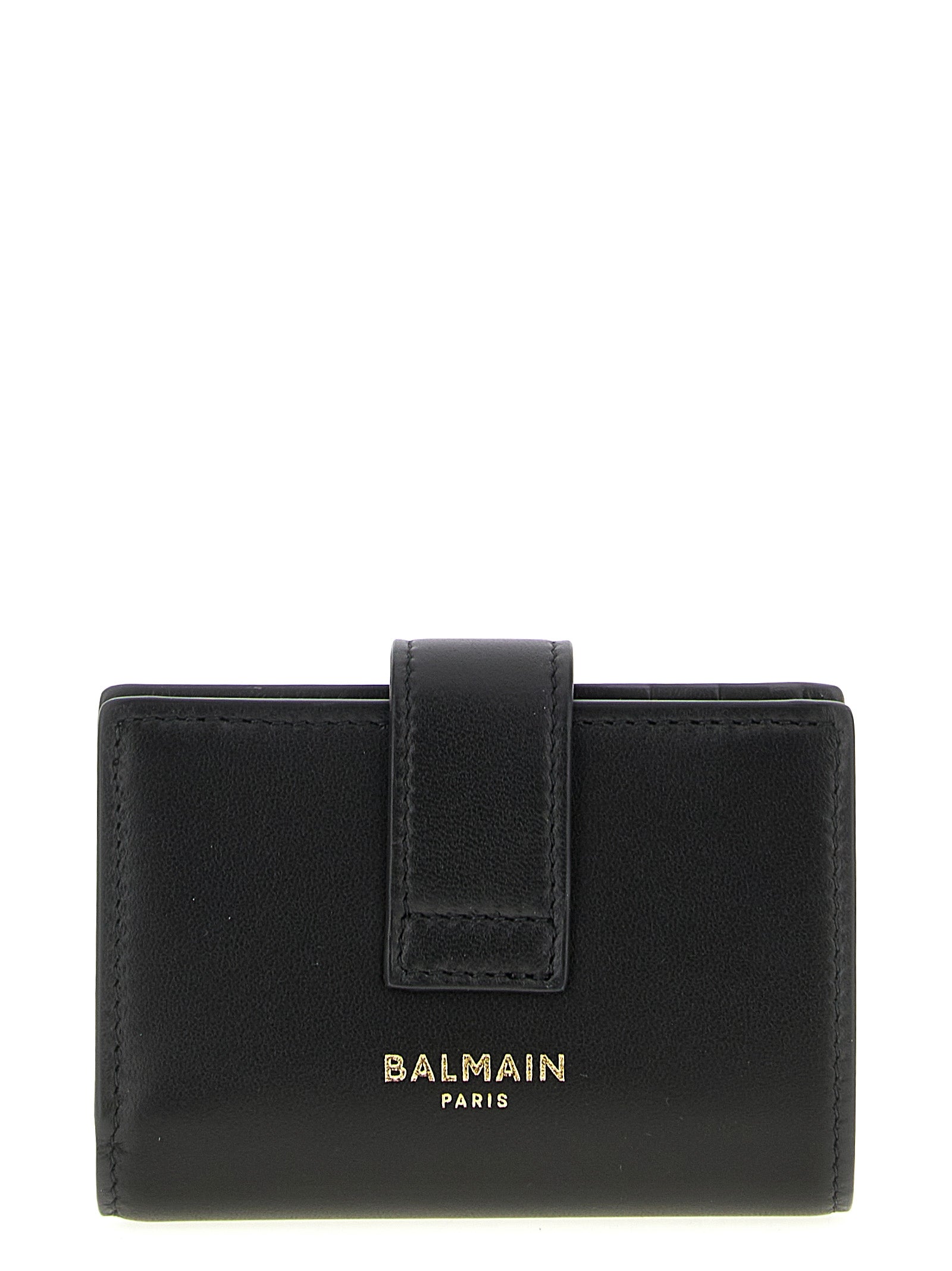 Balmain 100% Lamb Leather (Ovis aries) wallet in black — view 2