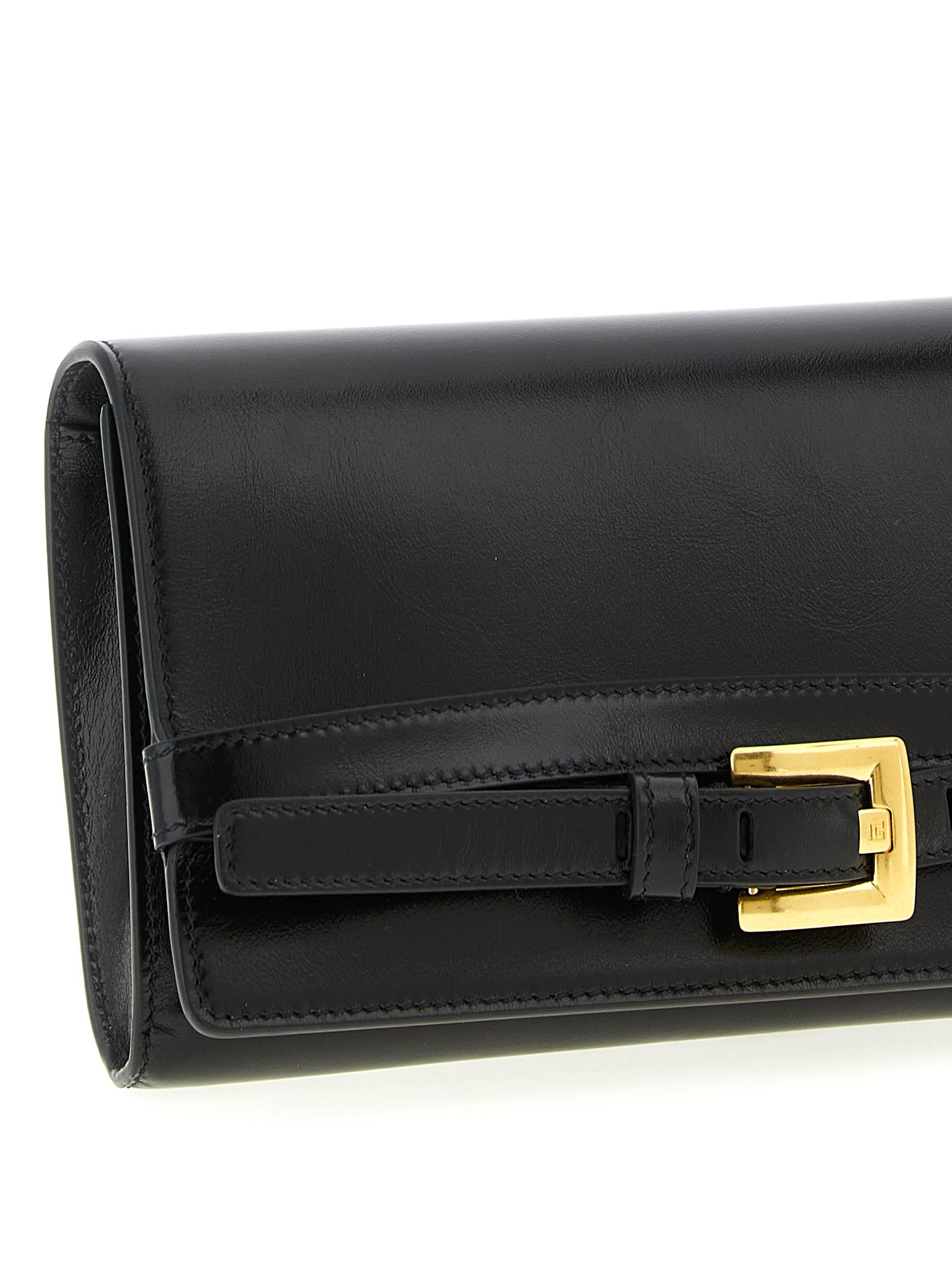 Balmain 100% calfskin leather wallet in black — view 3
