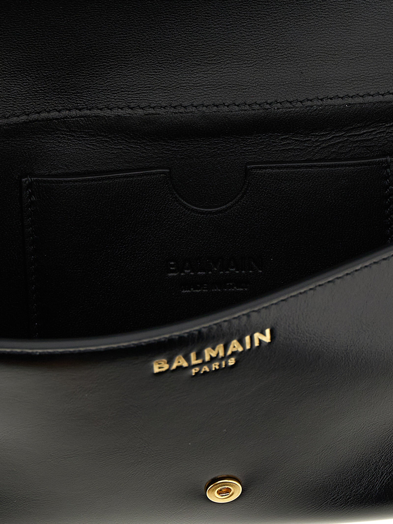 Balmain 100% calfskin leather wallet in black — view 4