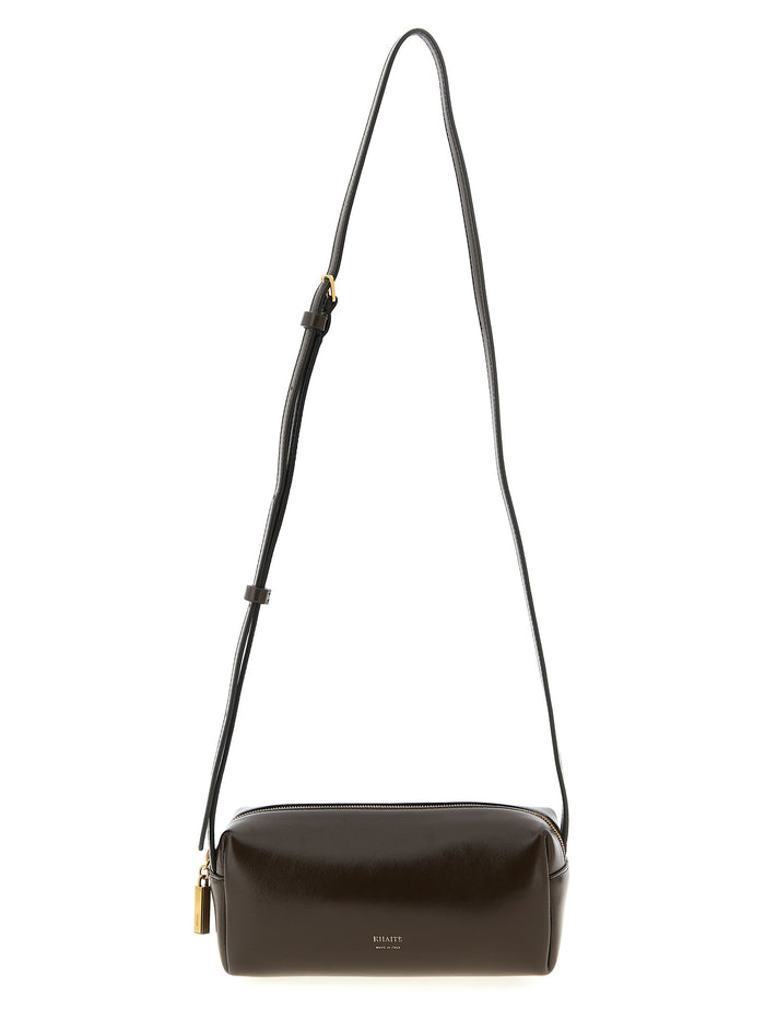 Khaite 100% Calfskin Leather crossbody bag in brown
